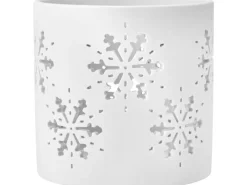 Teelichtglas Keramik Weiß Matt 3-fach sortiert Ø 10 cm x 10 cm