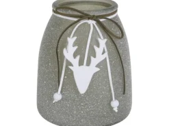 Teelichthalter Grün 15 cm x 12,5 cm x 12,5 cm