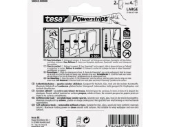 Tesa Selbstklebehaken Weiß eckig  2 Stück