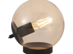 Tischleuchte 18,5 cm Ø 18 cm Bernsteinfarben