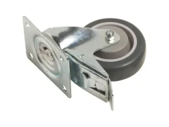 Transport-Lenkrolle mit Gummirad und Feststeller Ø 100 mm 150 kg