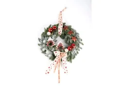 Türkranz Advent 30 cm Altrot