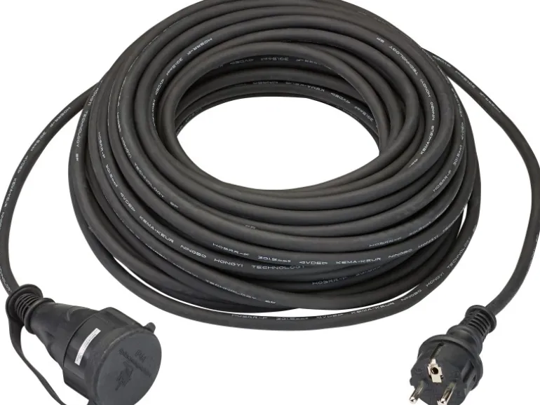 Verlängerungskabel 25 m Schwarz H05RR-F 3G1,5