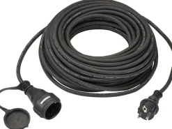 Verlängerungskabel 25 m Schwarz H05RR-F 3G1,5