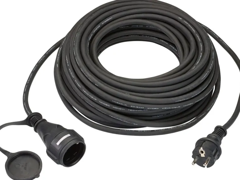 Verlängerungskabel 25 m Schwarz H05RR-F 3G1,5