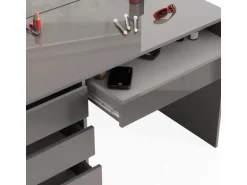 Vicco Schminktisch Sherry Grau 120 cm mit LED Beleuchtung