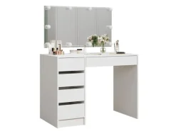 Vicco Schminktisch Thalia Weiß 100 cm mit LED Beleuchtung