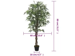 vidaXL Ahornbaum Künstlich 224 Blätter 80 cm Grün
