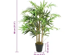 vidaXL Bambusbaum Künstlich 500 Blätter 80 cm Grün Modell 1