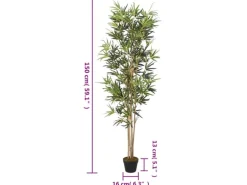 vidaXL Bambusbaum Künstlich 828 Blätter 150 cm Grün Modell 2