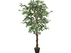 vidaXL Ficusbaum Künstlich 378 Blätter 80 cm Grün