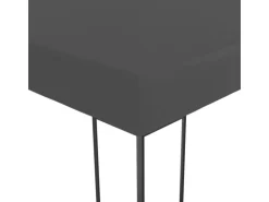 vidaXL Gartenzelt mit LED-Lichterkette 3x3 m Anthrazit