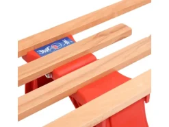 vidaXL Klappschlitten mit Rückenlehne 119 cm Holz