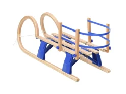 vidaXL Klappschlitten mit Rückenlehne 110 cm Sperrholz