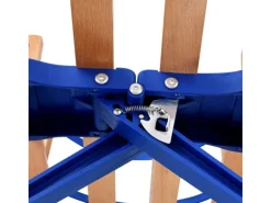 vidaXL Klappschlitten mit Rückenlehne Holz 119 cm