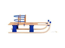 vidaXL Klappschlitten mit Rückenlehne Holz 119 cm