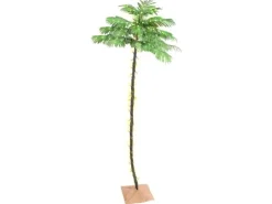 vidaXL Künstliche Palme mit 252 LEDs Warmweiß 400 cm