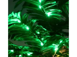 vidaXL Künstliche Palme mit 252 LEDs Warmweiß 400 cm