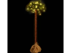 vidaXL Künstliche Palme mit LEDs 120 cm