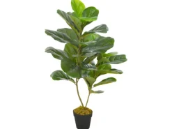 vidaXL Künstliche Pflanze Geigen-Feige mit Topf Grün 90 cm