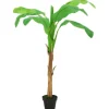 vidaXL Künstlicher Bananenbaum mit Topf 180 cm Grün