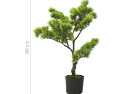 vidaXL Künstlicher Bonsai Pinus mit Topf 60 cm Grün Modell 1