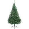 vidaXL Künstlicher Halber Weihnachtsbaum mit Ständer Grün 240 cm PVC
