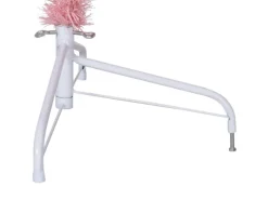 vidaXL Künstlicher Halb-Weihnachtsbaum mit Ständer Rosa 180 cm PVC