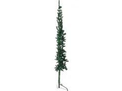vidaXL Künstlicher Halb-Weihnachtsbaum mit Ständer Schlank Grün 240 cm