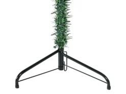 vidaXL Künstlicher Halb-Weihnachtsbaum mit Ständer Schlank Grün 240 cm