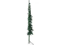 vidaXL Künstlicher Halb-Weihnachtsbaum mit Ständer Schlank Grün 180 cm