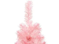 vidaXL Künstlicher Halb-Weihnachtsbaum mit Ständer Schlank Rosa 150 cm