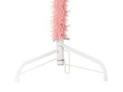 vidaXL Künstlicher Halb-Weihnachtsbaum mit Ständer Schlank Rosa 180 cm