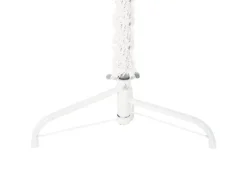 vidaXL Künstlicher Halb-Weihnachtsbaum mit Ständer Schlank Weiß 150 cm