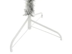 vidaXL Künstlicher Halb-Weihnachtsbaum mit Ständer Silbern 210 cm PVC