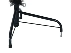 vidaXL Künstlicher Halb-Weihnachtsbaum mit Ständer Schwarz 180 cm PVC