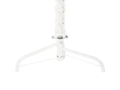 vidaXL Künstlicher Halb-Weihnachtsbaum mit Ständer Schlank Weiß 180 cm