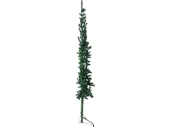 vidaXL Künstlicher Halb-Weihnachtsbaum mit Ständer Schlank Grün 120 cm