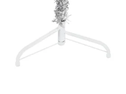 vidaXL Künstlicher Halb-Weihnachtsbaum Ständer Schlank Silbern 150 cm