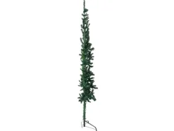 vidaXL Künstlicher Halb-Weihnachtsbaum mit Ständer Schlank Grün 150 cm