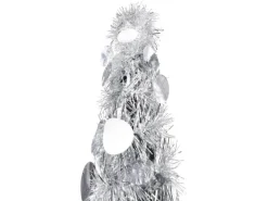 vidaXL Künstlicher Pop-Up-Weihnachtsbaum Silbern 120 cm PET