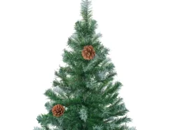 vidaXL Künstlicher Weihnachtsbaum mit Tannenzapfen 180 cm
