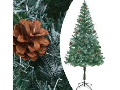vidaXL Künstlicher Weihnachtsbaum mit Tannenzapfen 180 cm