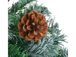vidaXL Künstlicher Weihnachtsbaum mit Tannenzapfen 180 cm