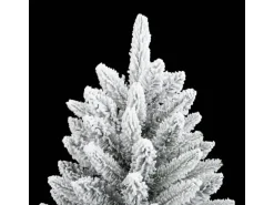 vidaXL Künstlicher Weihnachtsbaum Beschneit 210 cm PVC PE