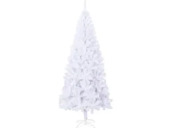 vidaXL Künstlicher Weihnachtsbaum L 240 cm Weiß