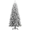 vidaXL Künstlicher Weihnachtsbaum Beschneit 150 cm PVC PE