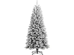 vidaXL Künstlicher Weihnachtsbaum Beschneit 150 cm PVC PE