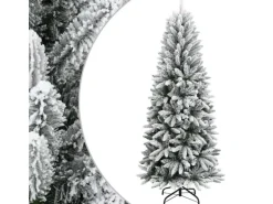vidaXL Künstlicher Weihnachtsbaum Beschneit 150 cm PVC PE