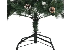 vidaXL Künstlicher Weihnachtsbaum mit Ständer Grün 180 cm PVC Modell 1